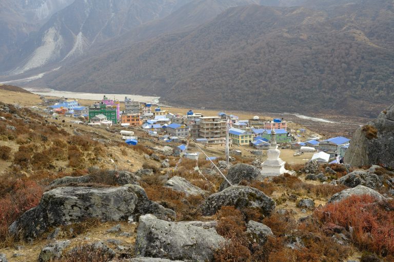 Langtang Valley das Dorf Kiajin Gompa